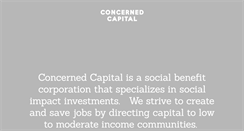 Desktop Screenshot of concernedcapital.org